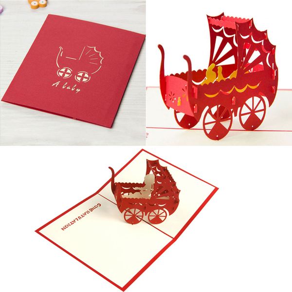

3d up invitation greeting card birthday valentines' day new year xmas gift