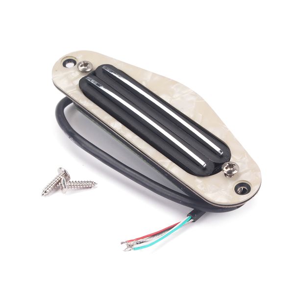 

durable dual rail pickup humbucker beige for electric/cigar box/acoustic guitar accessory