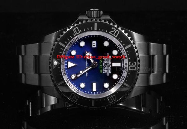 

3 стиля Высокое Качество Классические Часы 126660 126600 Sea Dweller D-Blue Циферблат Керамичес