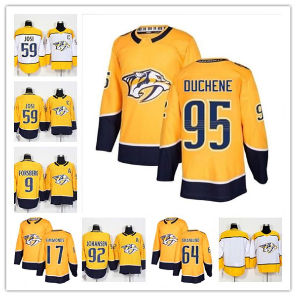 

2020 winter classic jersey nashville predators matt duchene roman josi filip forsberg mikael granlund mike fisher pekka rinne johansen smith, Black;red