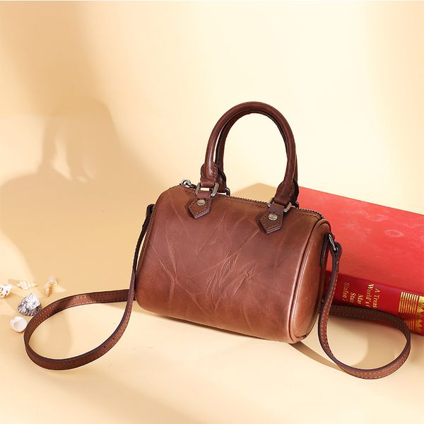 

mini women's bag retro fashion leather women's portable pillow shoulder bag