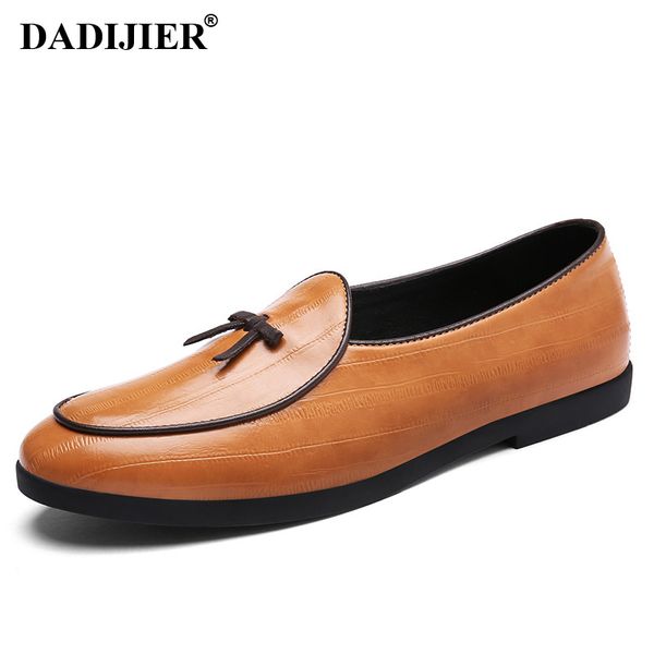 

dadijier classic men's fashion tassel soft moccasins mens genuine suede leather casual loafers oxfords driving flats shoes jh247, Black