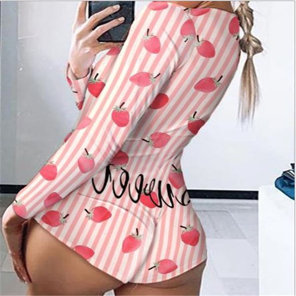 

cartoon snap print onsie women bodysuit sleepwear 2020 new onesies for adults short romper jumpsuit bodycon custom printing t200610, Black;white