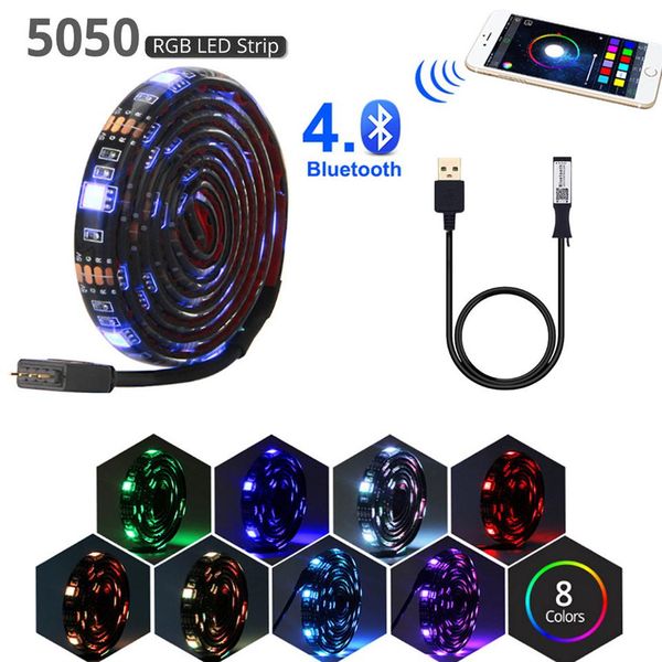 

bluetooth wifi света водить прокладки rgb ленты usb 5v для tv led фары пк подсветки лампы водонепроницаемого рубан тирас smd 5050 гибкого не