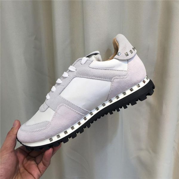 

original box] camo suede studded camouflage rock runner sneaker shoes for women,men stud casual r c03, Black
