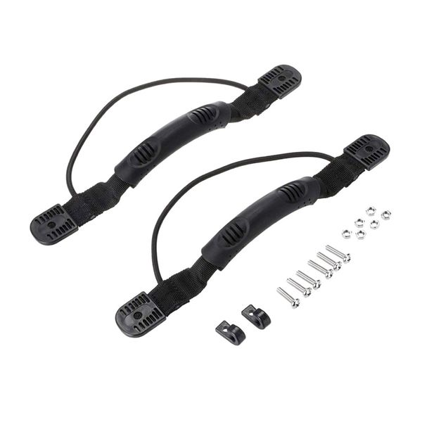 

2pcs set kayak canoe handles rowing boat accessories side mount carry handle with bungee diy canoe kayak side