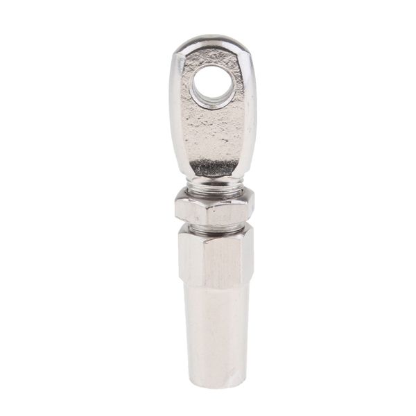 

316 marine grade stainless steel swageless eye terminal for 3mm wire rope