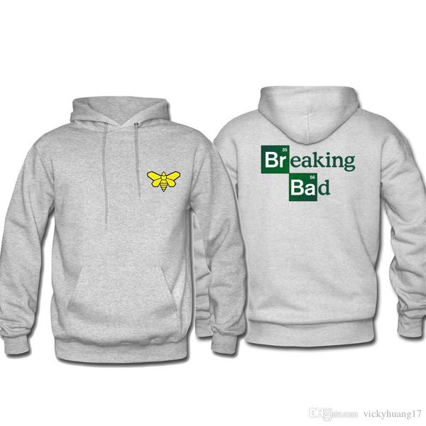 

dropshipping suppliers usa men hoodies sweatshirts smile print hip hop streetwear clothing breakingbad heisenberg, Black