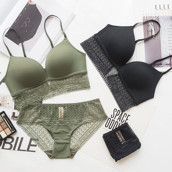 

roseheart женщин мода кружева цельный бюстгальтеры регулируемые ремни bralette cotton panties push up нижнее белье нижнее белье беспроводной, Red;black