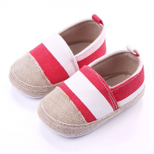 

striped baby shoes newborn first walkers toddler sneakers soft sole non-slip crib baby boy girl cute shoes 0-18m wholesale
