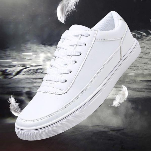 

pu leather running sneakers for men sports shoes for men sport shoes male training white gym athletic trainers a-369