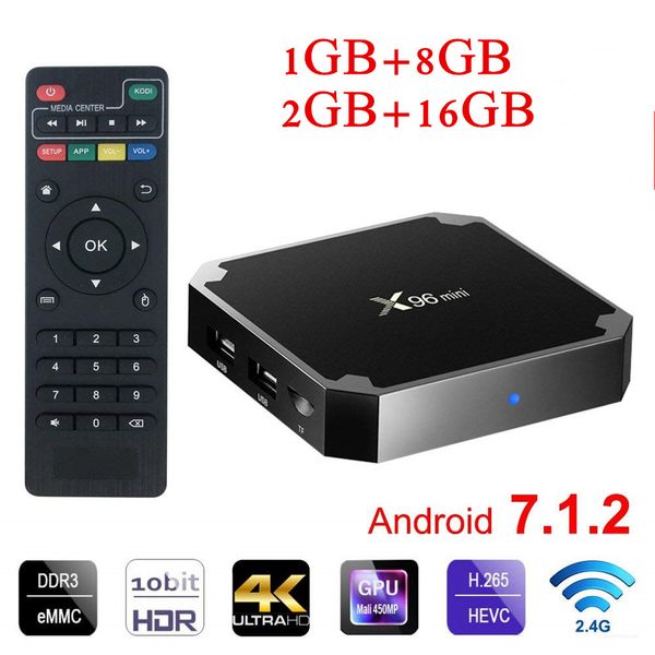 

Android box x96 mini 905w 2gb 16gb wifi lan 4k ultra mart tv cut om logo televi ion 4k 2 4g wifi media player