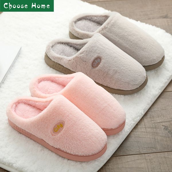 

winter slippers with fur women slippers fashion design memory foam fuzzy for indoor men home flat, Black