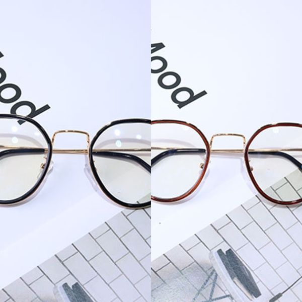 

lyjsm transparent plain can be matched with myopia anti-radiation full frame transparent plain glasses can be matched with myopia anti-radia, Silver