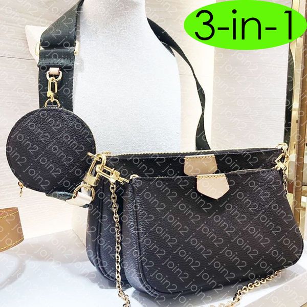 

3-in-1 m44840 multi pochette accessoires designer fashion women's cross body chain shoulder bag round coin cell phone purse smartphone
