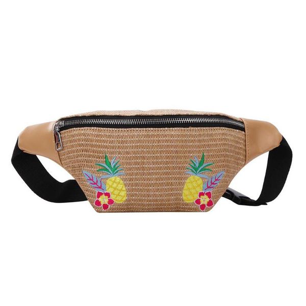 

straw bag beach bag purse ins super fire trend fashion casual messenger chest female