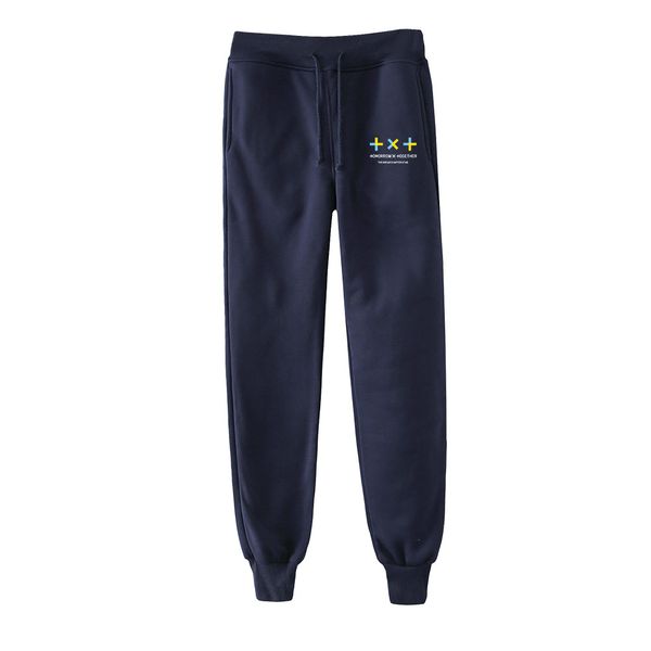 

tomorrow x together men/women sweatpants japanese streetwear popular pants cargo pants men fashion 2019 korean sweatpants style, Black