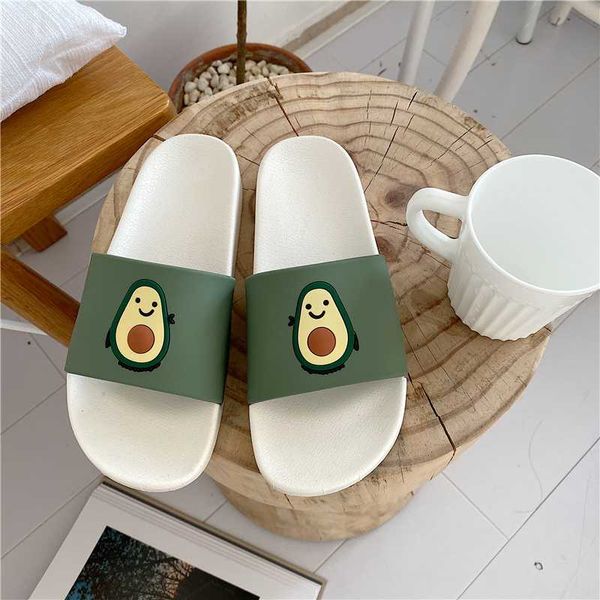 

2020 brand home slippers fashion flip flops casual shoes women ulzzang new loafers female cute slides woman green indoor slide, Black