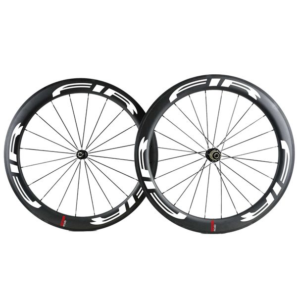

carbon wheels 60mm clincher carbon wheelset, 700c 25mm wide road bike carbon bicycle wheels road bike60 mm rim