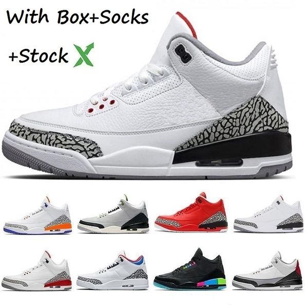 

stock x high quantity 3 tinker red designer basketball shoes men wolf grey air white cement black retro quai 54 3s j3 sneakers 7-13