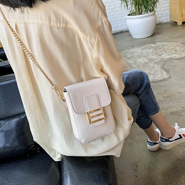 

2020 popular small bag female new fashion texture shoulder bag casual wild chain mobile phone messenger