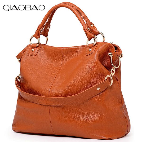 

qiaobao 100% genuine leather bag bag women shoulder fashiontotes women cowskin crossbody