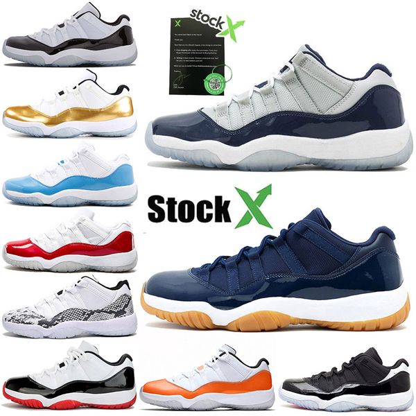 

jumpman 11s stock x men low basketball shoes georgetown concord bred university blue designer varsity red women sport sneakers trainer