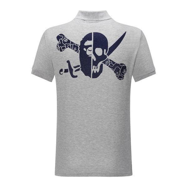 

pp fashion t shirt crew neck pp skull drilling mens designer t shirts casual polo women's clothing 2c07, White;black