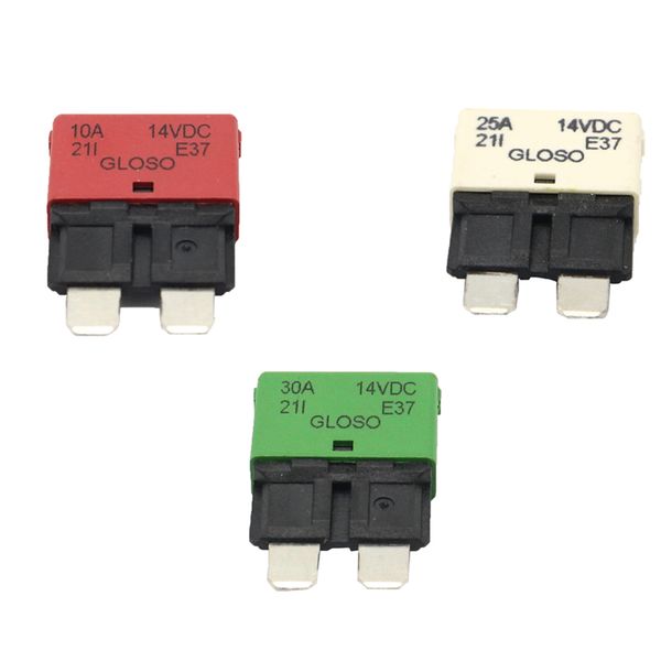

3pack blade fuse circuit breaker automatic reset marine 30a/25a/10a