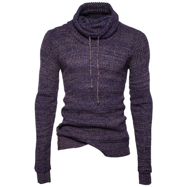 

new winter men heap tether sweater european and american wind cultivate one's morality turtleneck sweater sweaters, White;black