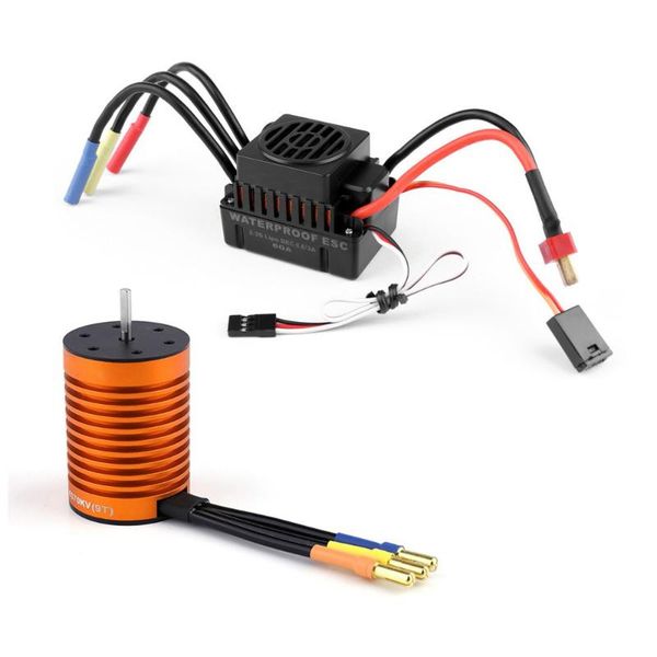 

dropshipping herramientas 9t 4370kv brushless motor + 60a esc speed controller combo me720 for 1/10 rc car tools ferramentas