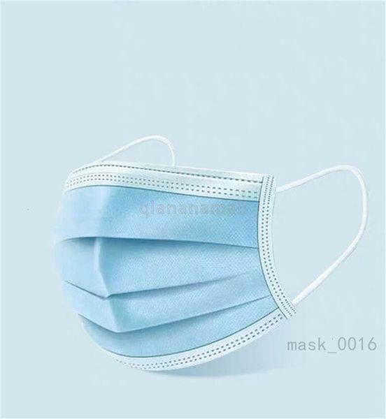 

одноразовые маски для лица 3ply пыль дышащая одноразовая ушная раковина рот 1шт пылезащитный pm2 маска для лица синий