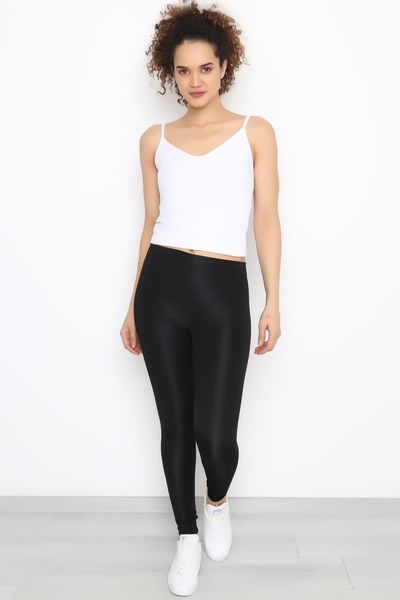 

new fashion black colour women's high waist bright fit spandex tights