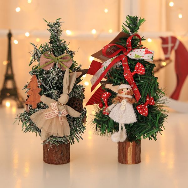 

seasonal decorative plastic winter ornaments pine needle christmas tree mini deskchristmas tree decorations