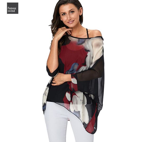 

блузы женщины топы с плеча v шеи sexy summer 2019 новое прибытие mujer цвет срощенной повседневный сыпучие шифон рубашки мужские camisas, White