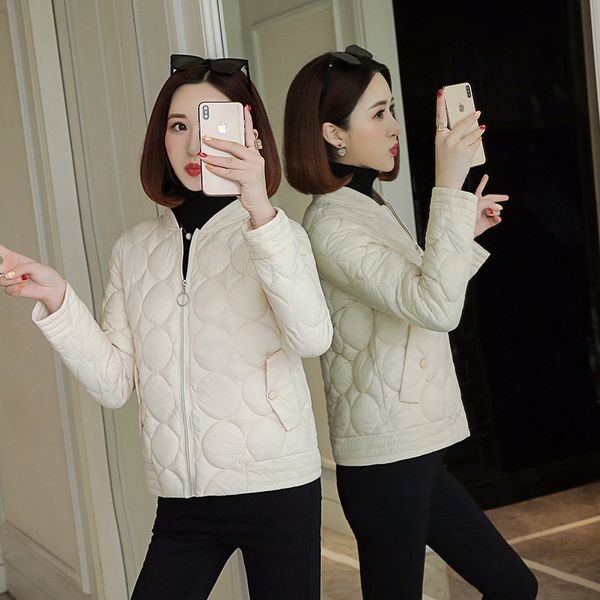 

cotton-padded clothes women's short 2019 winter new style korean-style stand collar coat small cotton-padded jacket women's slim, Blue;black