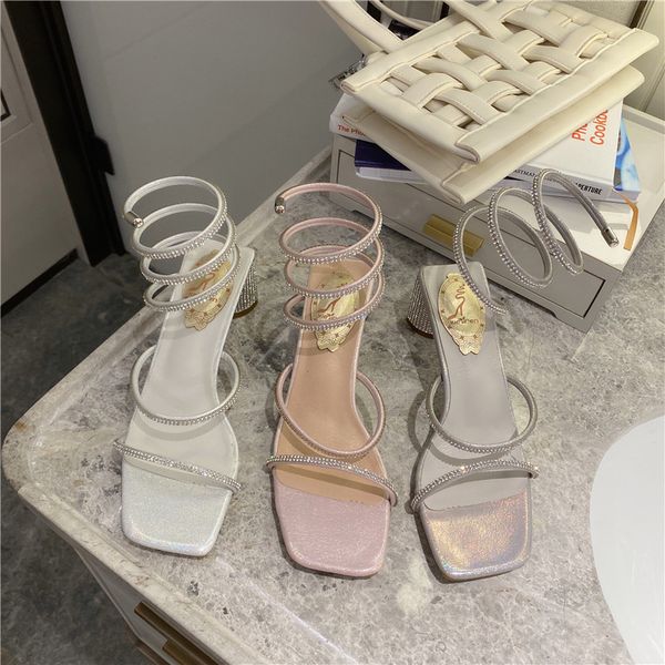 

glitter slides low square heel female shoes cross-tied slippers casual shose women med jelly block 2020 luxury scandals rubber, Black