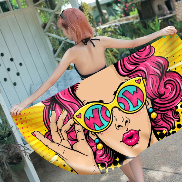 

3d мультфильм печатных символов выражение микрофибры прямоугольник пляжное полотенце для взрослых детей лето toalla йога коврик 7 цвет