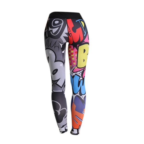 

letter printed women sport leggings high waisted push up yoga pants woman gym fitness running tights running legins, White;red