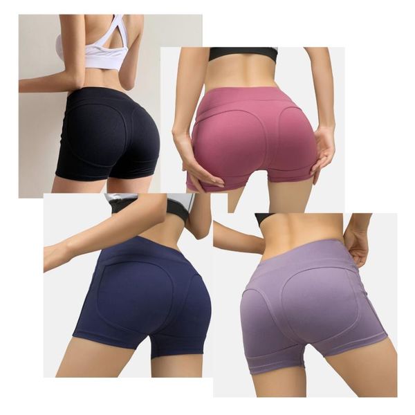 

yoga outfits women workout shorts high waisted short leggings compression athletic summer legging sport, White;red