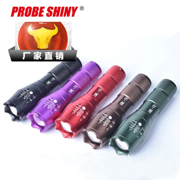 

исследовать свет t6 гибкая сосредоточение фонарик светодиодный фонарик на открытом воздухе освещения алюминиевого сплава свет фонарика