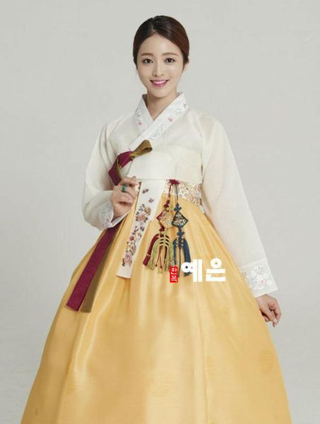 

2019 hanbok dress hanbok dress custom made korean modern woman high waist, Red