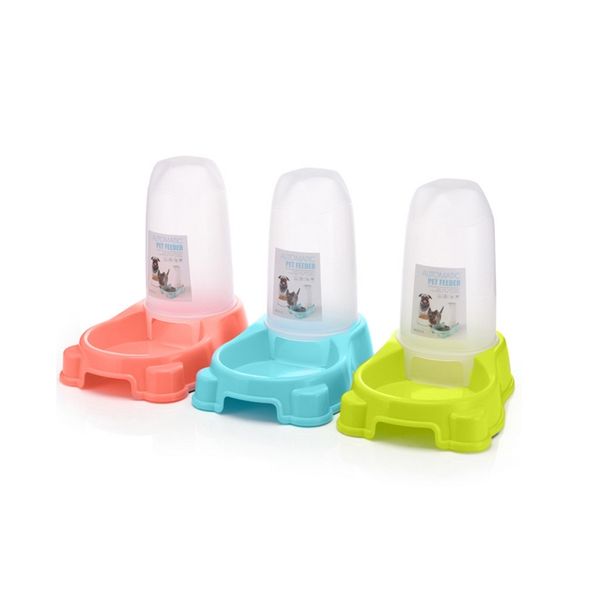 

automatic pet feeder no-slip dog cat bowl water bottles dispenser food dish bowls for dogs cats pet drinker feeder