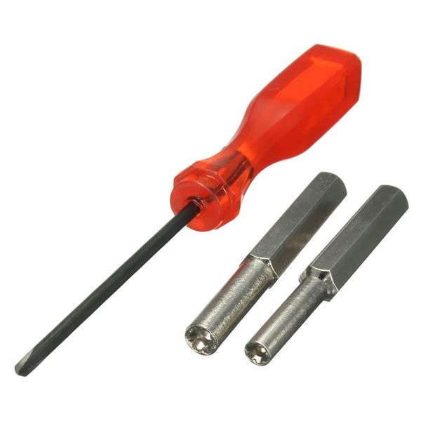

3.8mm 4.5mm tri-wing screwdriver tip repair for nes n64 gameboy, red
