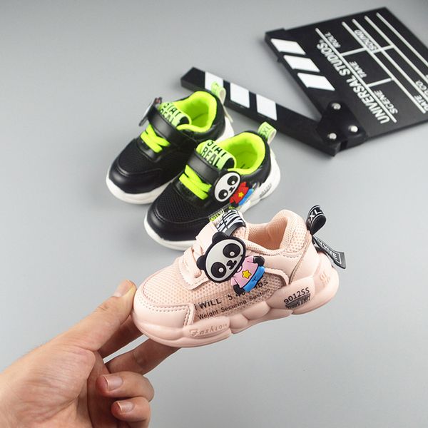 

2020 autumn new style children's shoes casual soft-sole anti-slip cartoon punched sheet surface baby shoes babies' toddler