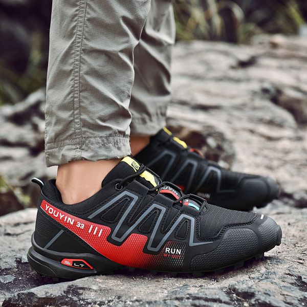 

hiking camping outdoor shoes men breathable climbing trekking mountain boots mens fishing hunting sport sneakers shoe plus size