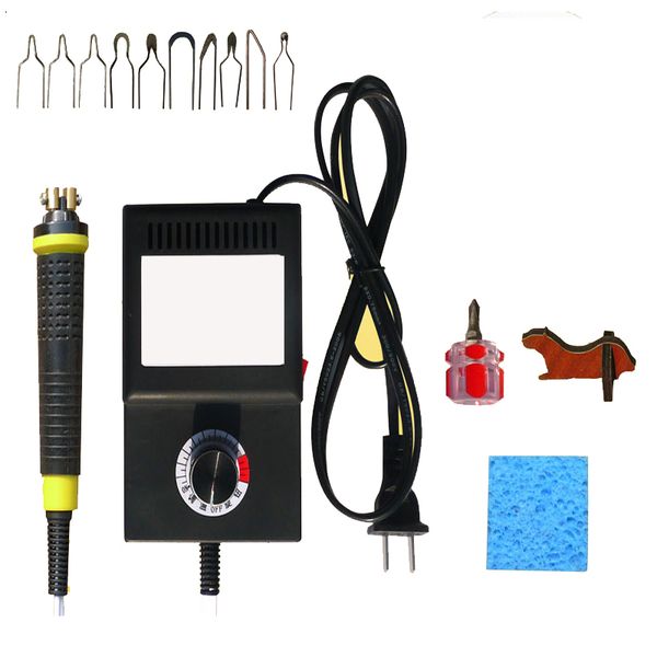 

220v can control the temperature cautery on wood engraving tool tool for kid pyrograph electrosolderers irons scorcher