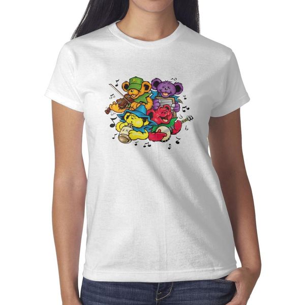 

grateful dead bear concert white womens t shirt,shirts,t shirts,tee shirts printing vintage crazy custom casual t shirt