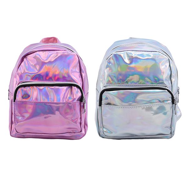 

backpack creative silver pink fashion backpack small size for teenage girls women girls bag synthetic leather pu