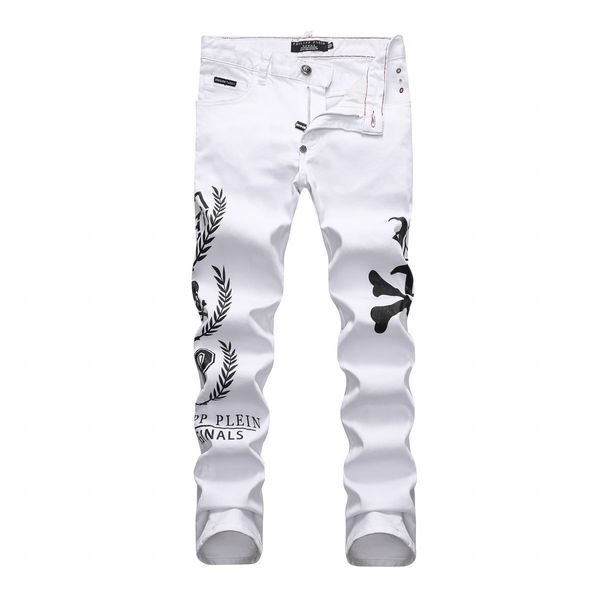 

новый роскошный моды дизайнер jeansmen сек роскошь дизайнер джинсы повседневный длинные мужские проблемные рваные джинсы байкер мотоцикл lux, Blue